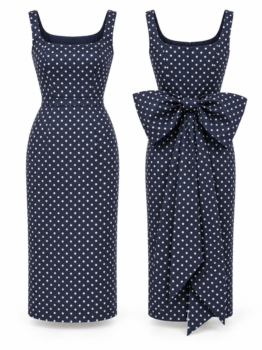 Audrey Polka Dot Bow Dress Dress Hannah Sophia England 