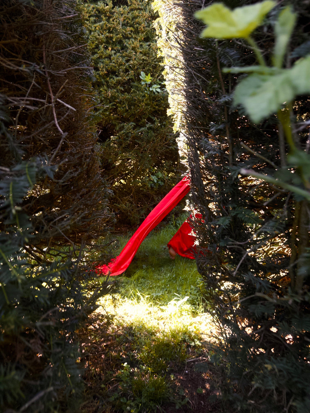 Belle of the ball - Red satin full length gown with a detachable bow train Dress Hannah Sophia England 