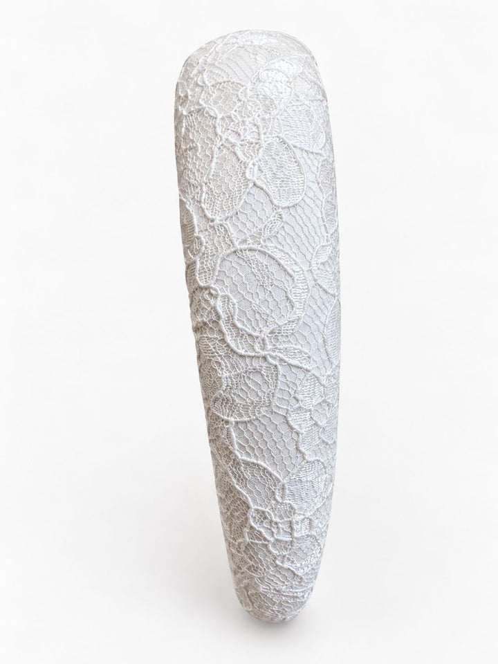 Elegant Ivory Lace Headband Dress Hannah Sophia England 