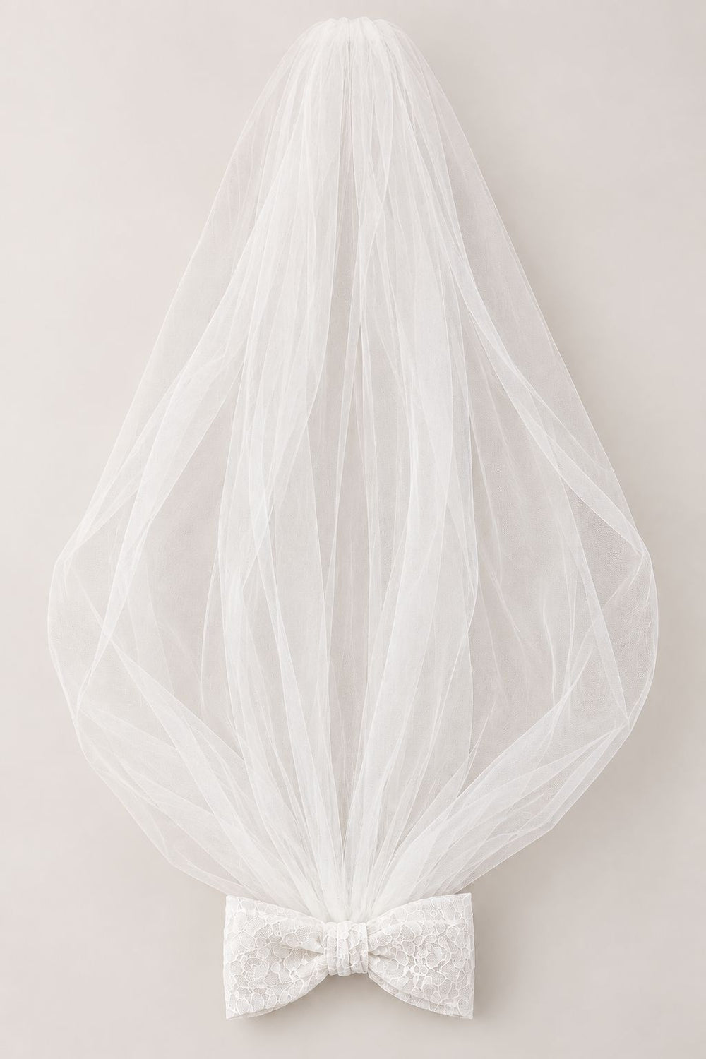 Elegant Ivory Lace wedding veil Dress Hannah Sophia England 
