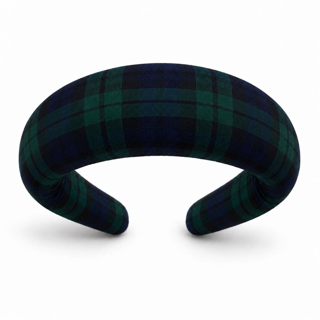 Green Tartan headband Hannah Sophia England 
