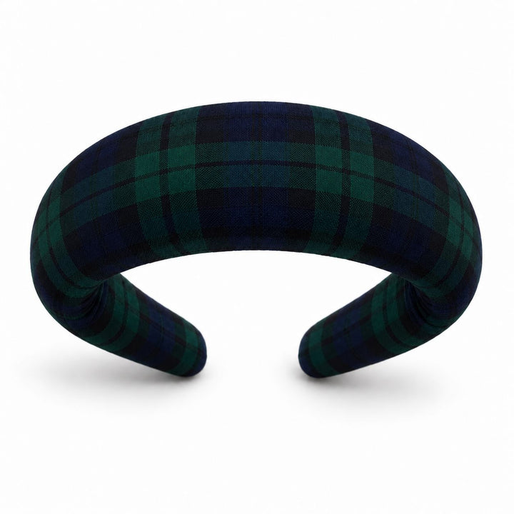 Green Tartan headband Hannah Sophia England 