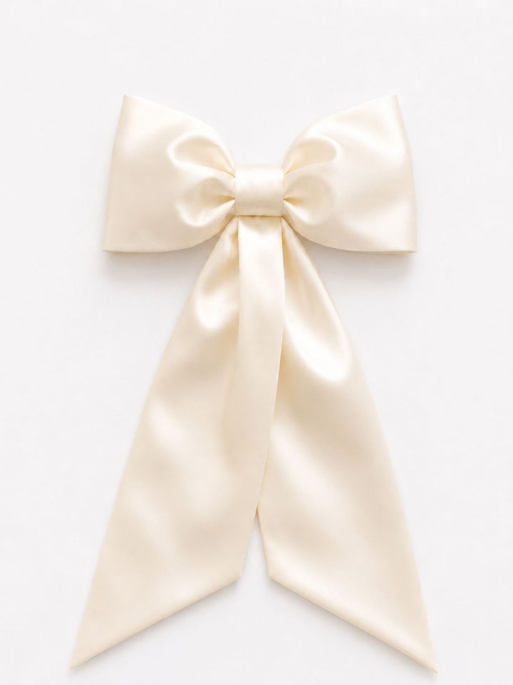 Ivory Satin Detachable Bow Belt Hannah Sophia England 