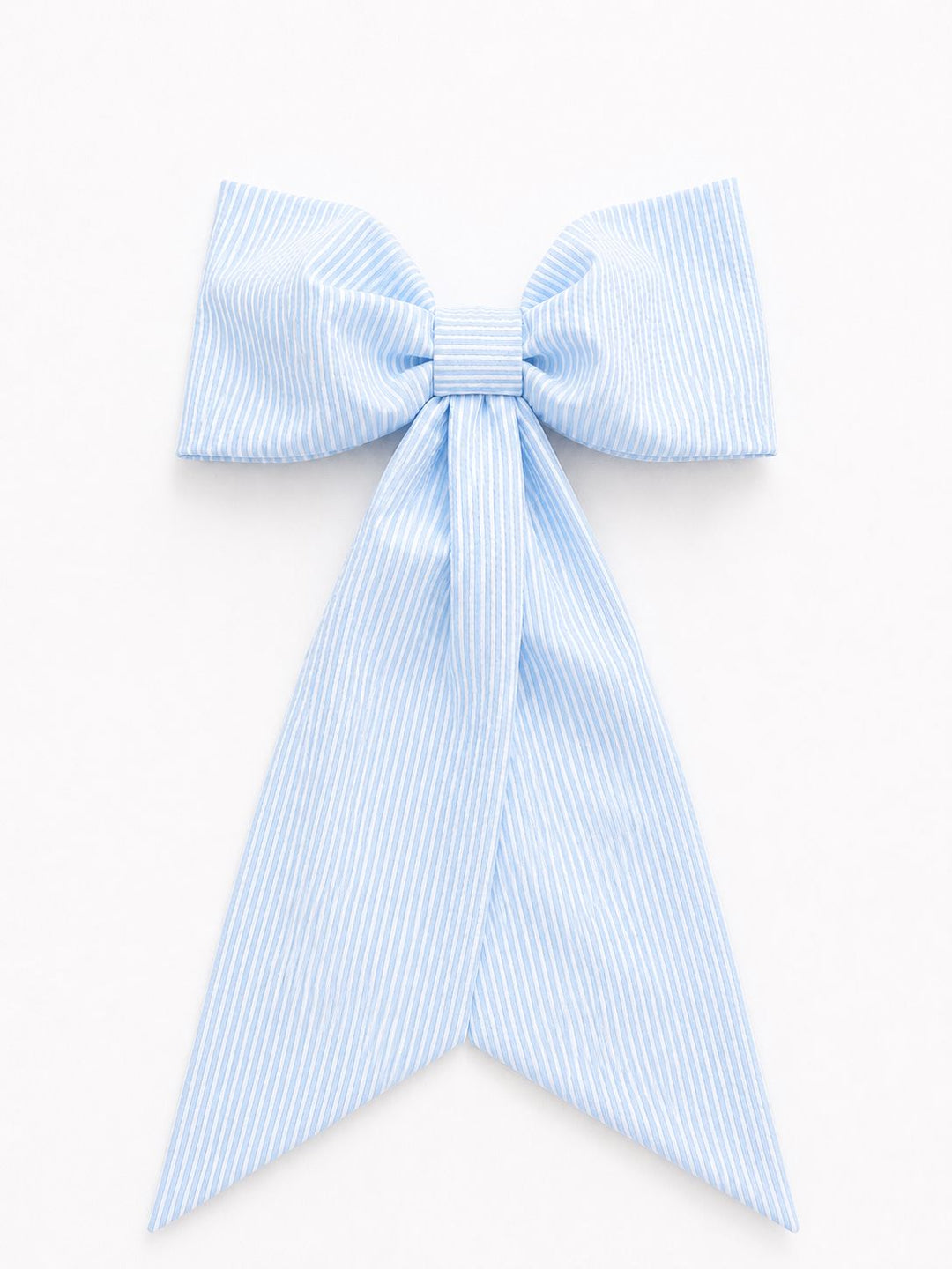 Seersucker Blue Detachable Bow Belt Hannah Sophia England 
